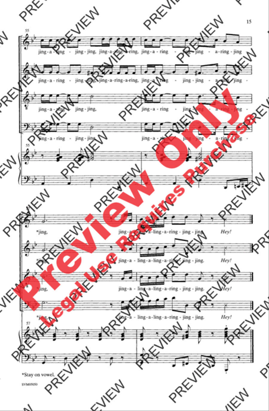 Sleigh Bells 4-Part scores gallery preview page 15