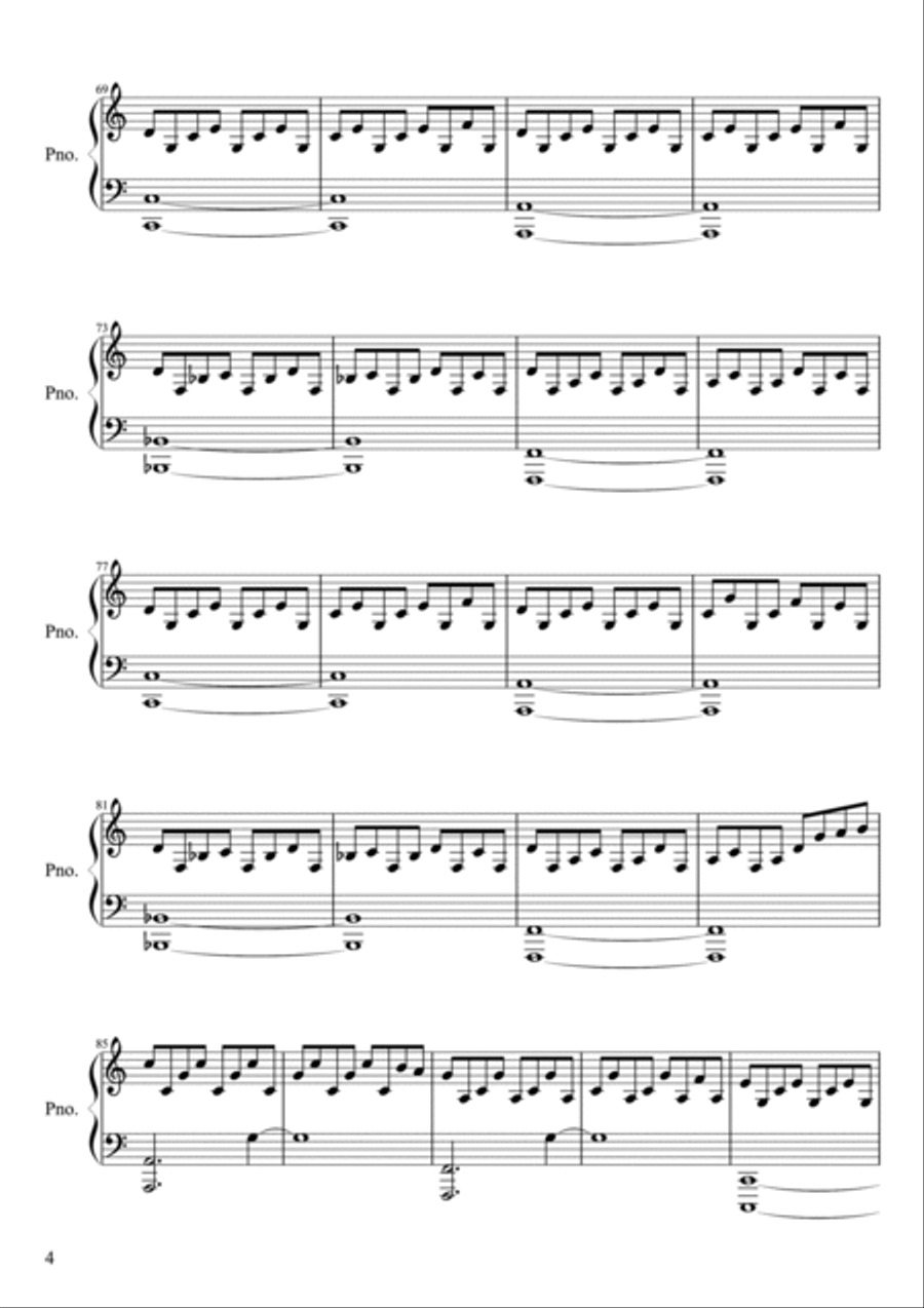 March - Free (from Seasons in Flight) Piano Solo scores gallery preview page 4