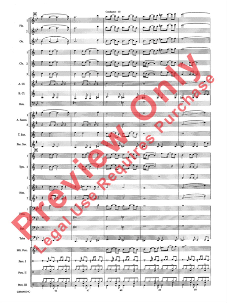 Dancing Queen Concert Band scores gallery preview page 13