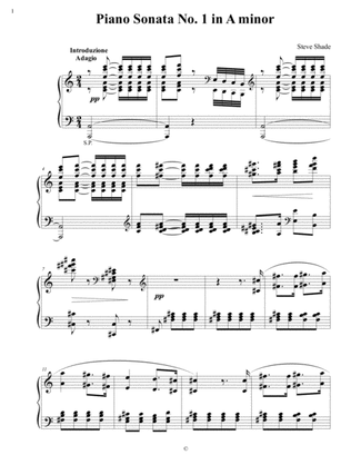 Book cover for Movement I from Piano Sonata No. 1 in A minor