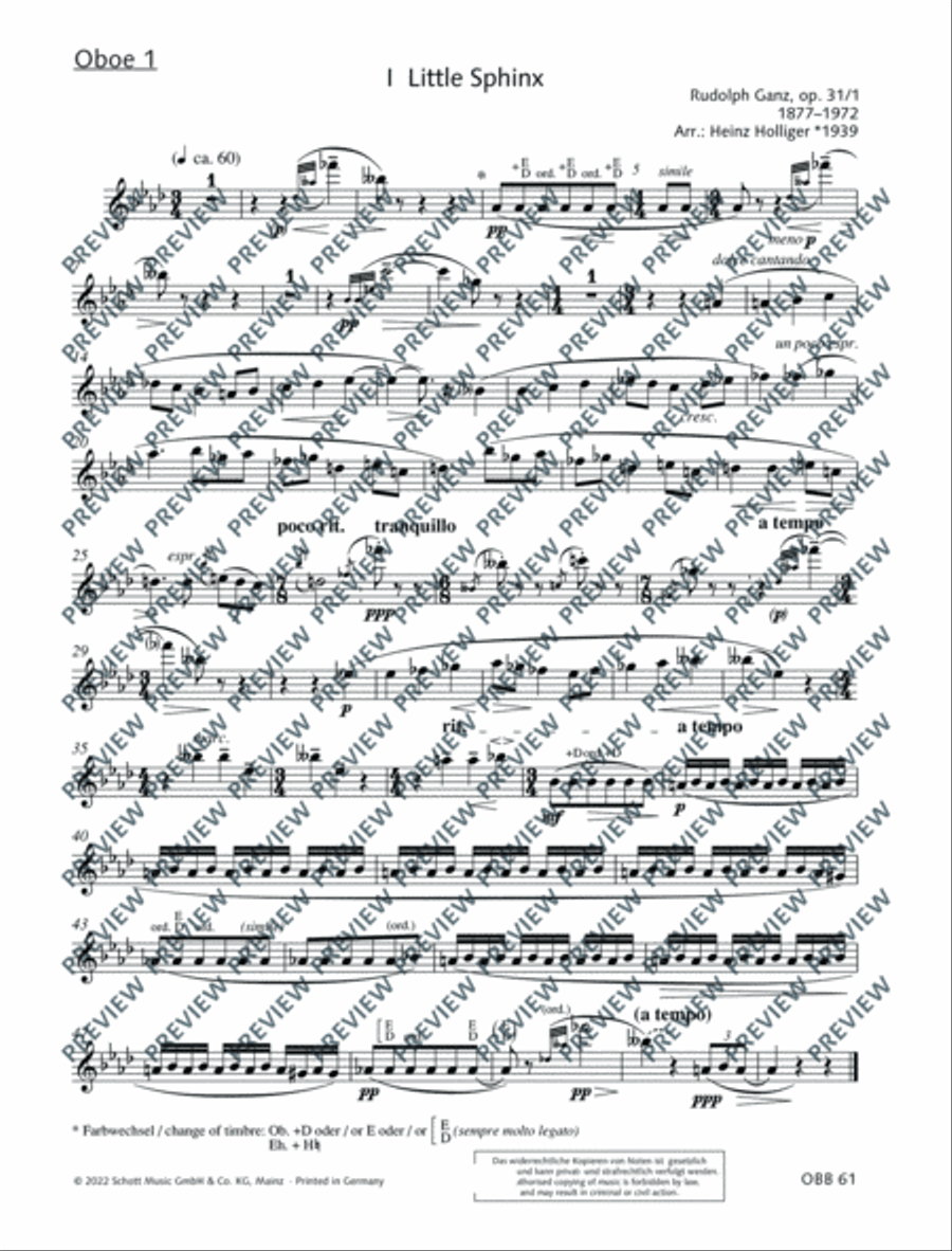 Little Sphinx and Little Elf English Horn scores gallery preview page 19