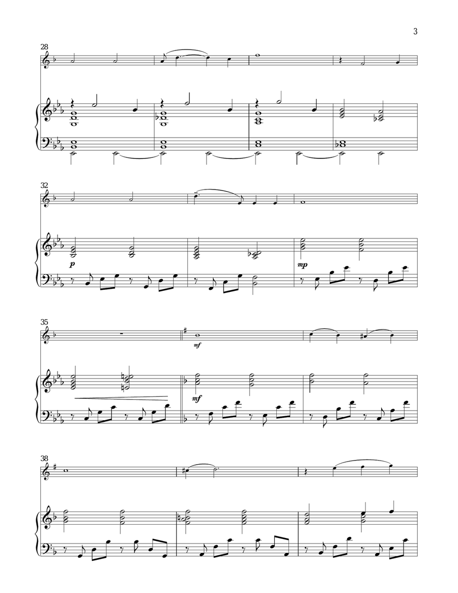 White Christmas Clarinet Solo scores gallery preview page 3