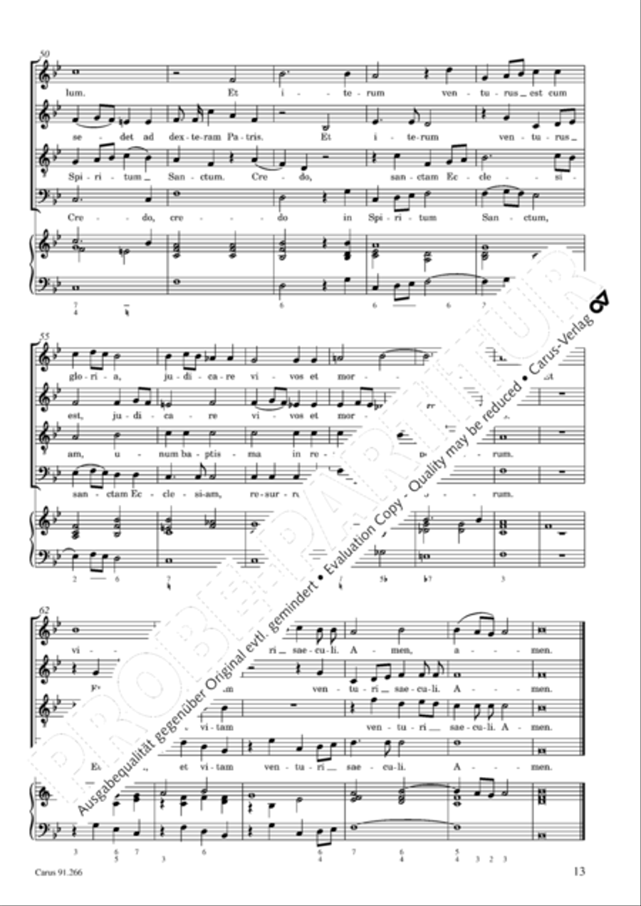 Missa Sancti Jacobi in B Missa Sancti Jacobi in B 4-Part scores gallery preview page 14