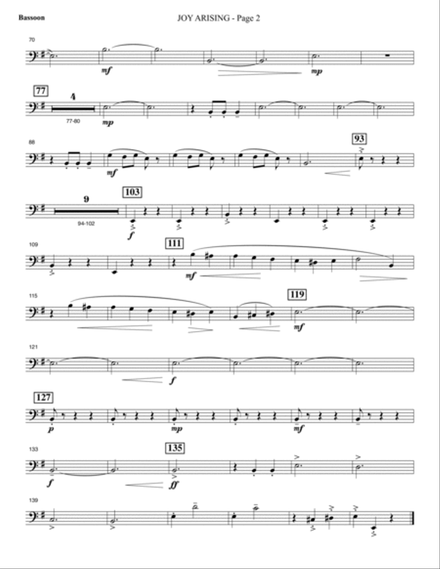 Invitation to a Miracle - Bassoon Choir scores gallery preview page 6