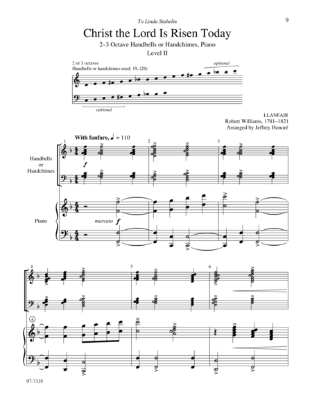 Hymn Arrangements for Piano and Handbells, Vol. 2 (Full Score) image number null