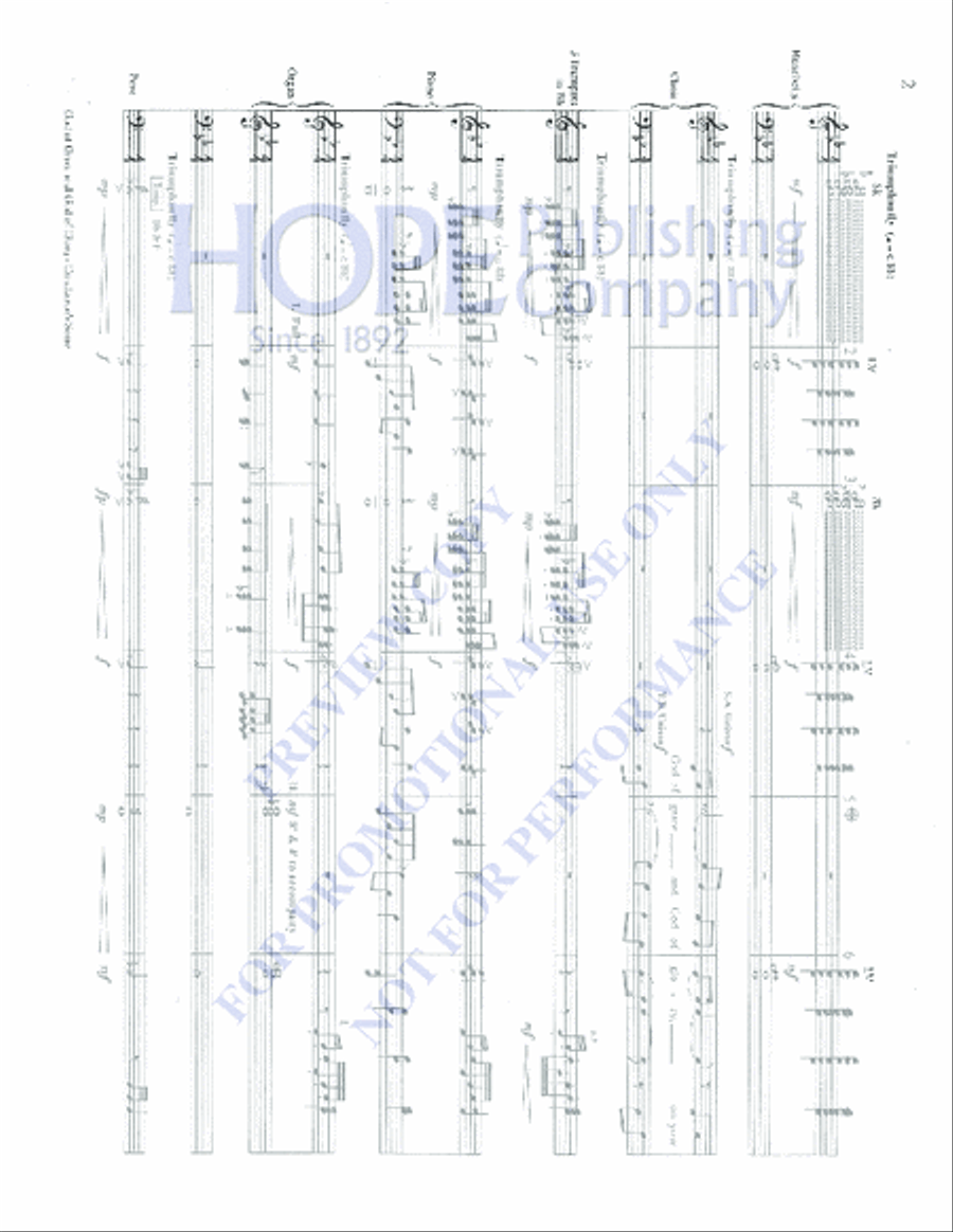 God of Grace and God of Glory Choir scores gallery preview page 2