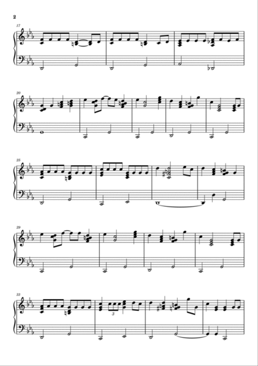 Poor Unfortunate Souls Poor Unfortunate Souls Piano Solo scores gallery preview page 2