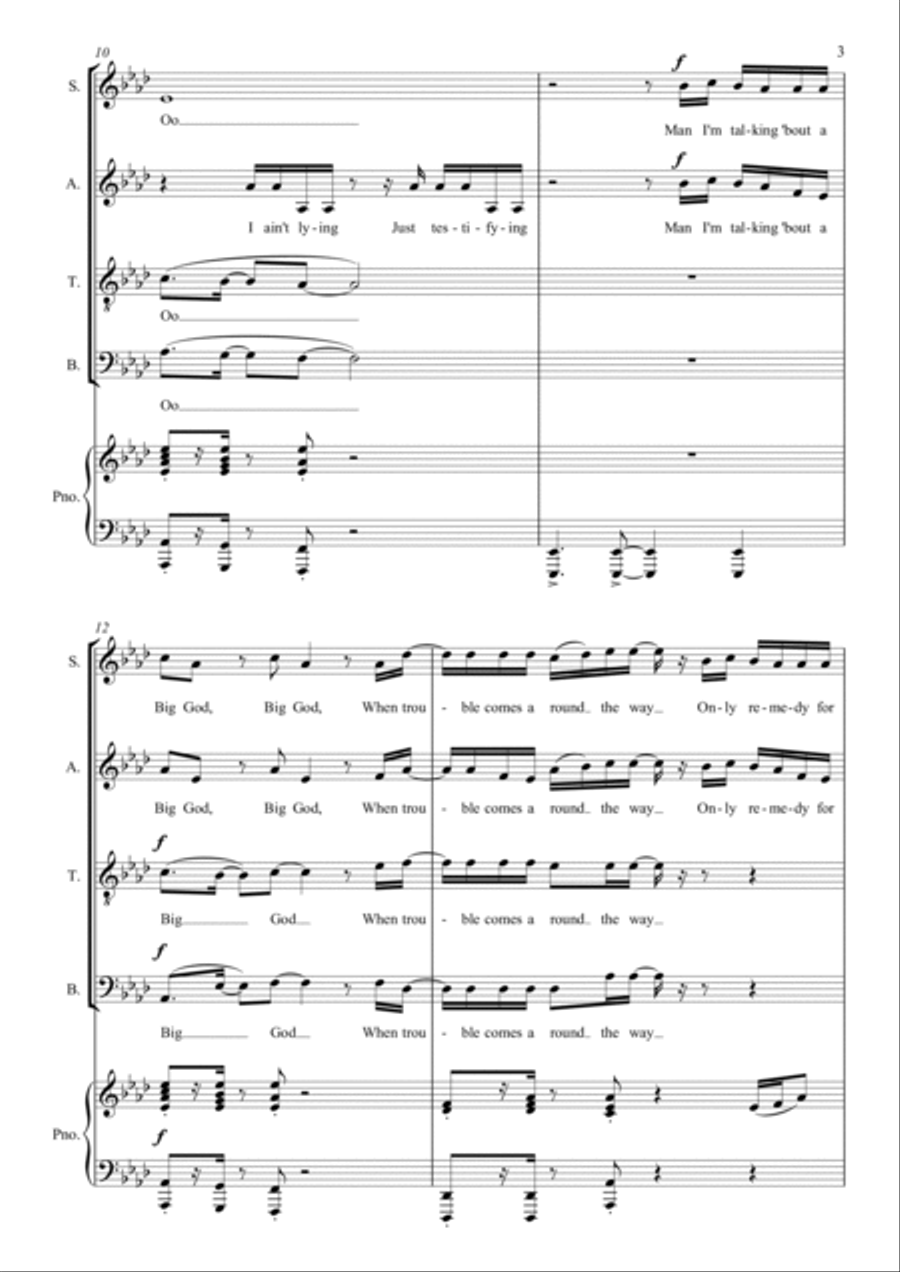 Big God Big God 4-Part scores gallery preview page 3