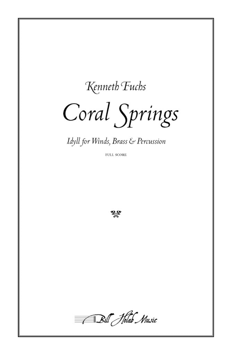 Coral Springs Coral Springs Concert Band scores gallery preview page 1