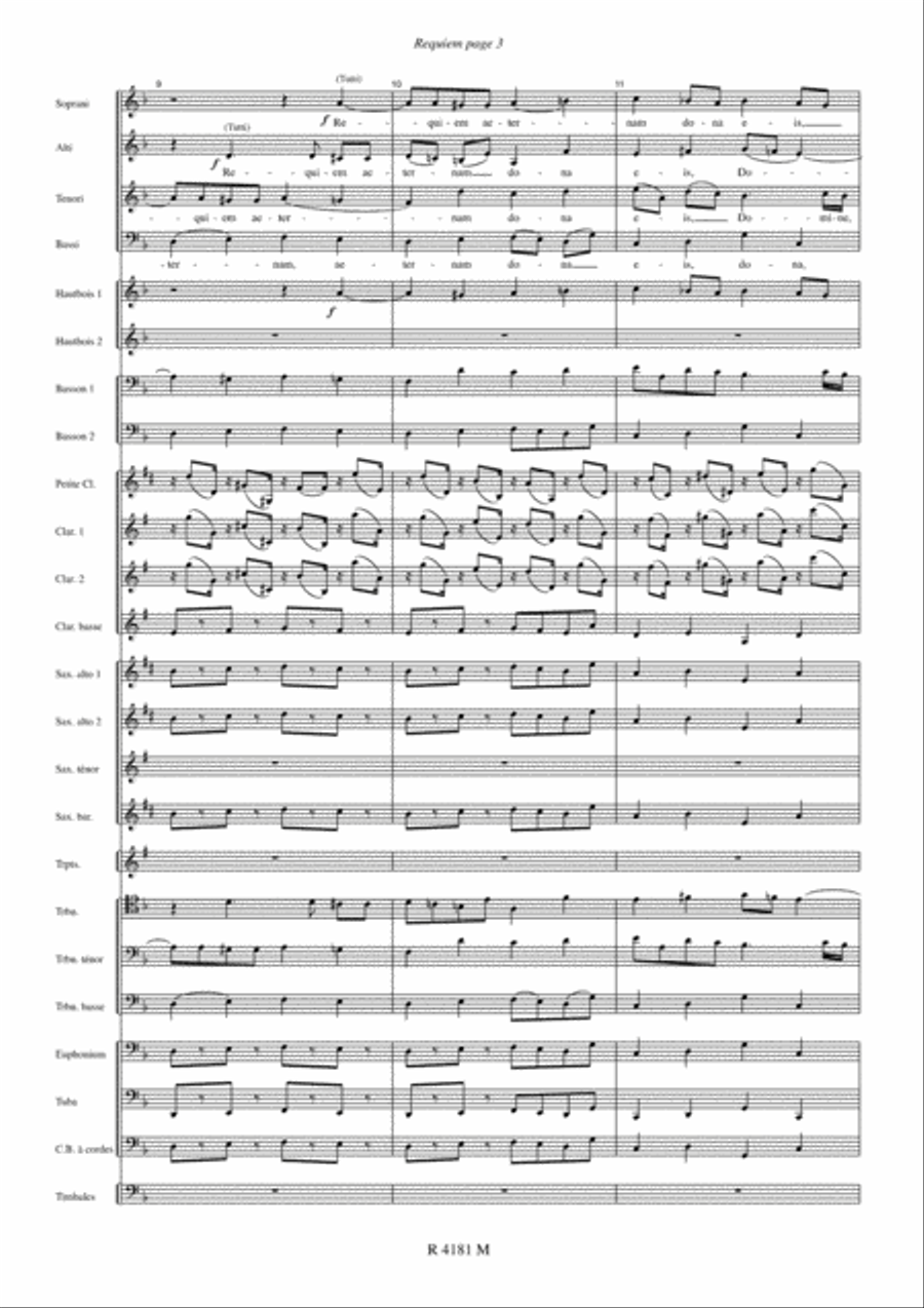 Requiem Requiem Concert Band scores gallery preview page 4