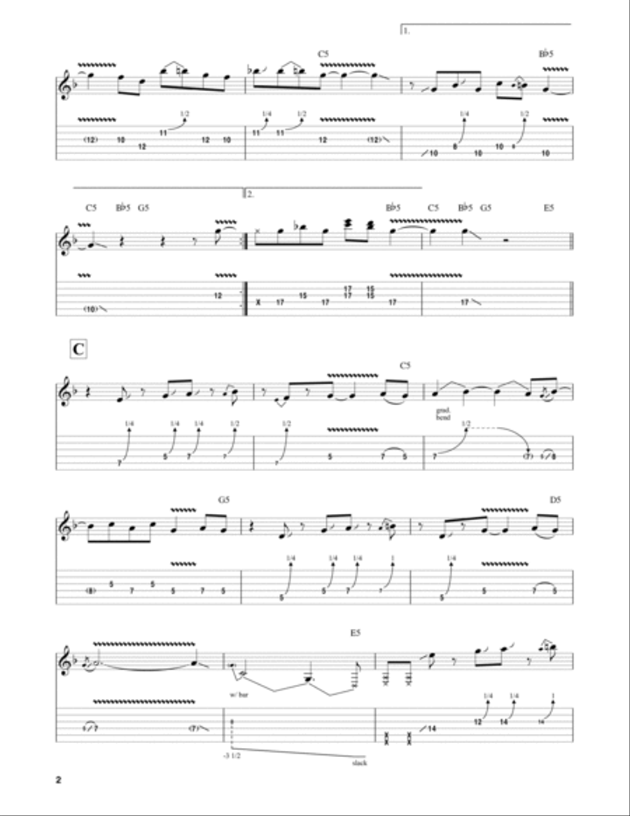Surfing With The Alien Electric Guitar scores gallery preview page 2