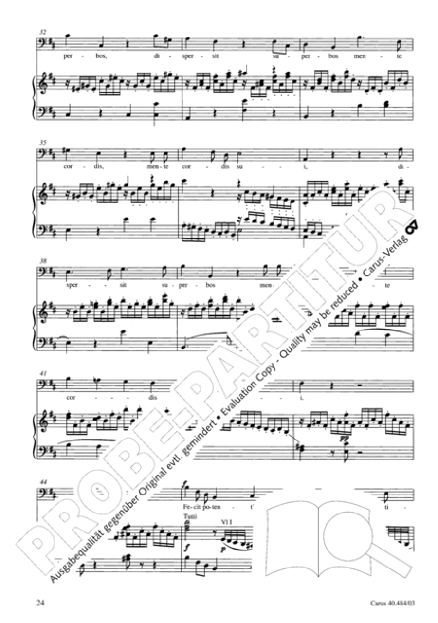 Magnificat in D ATB scores gallery preview page 25
