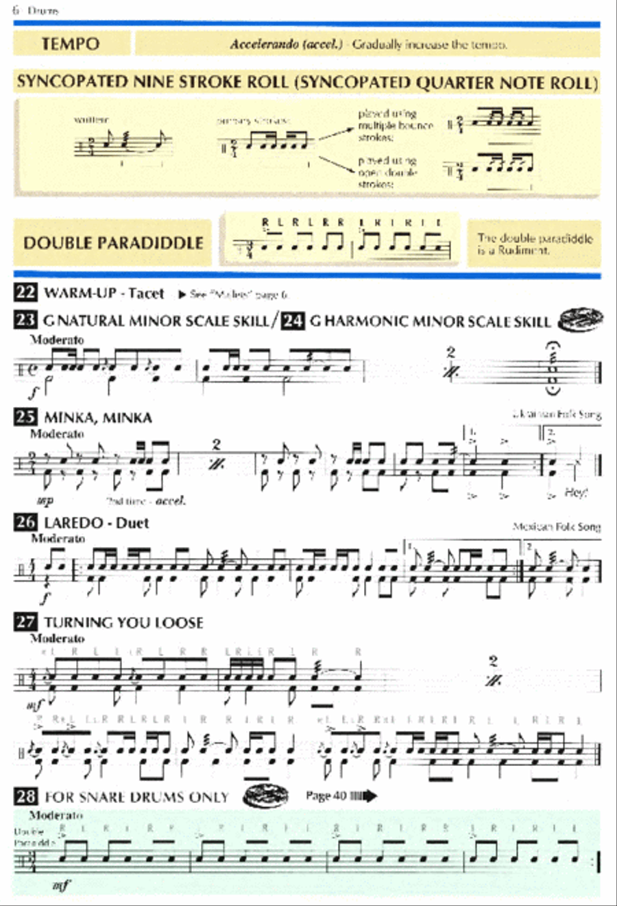 Standard of Excellence Enhanced Book 2, Drums & Mallet Percussion Concert Band Methods scores gallery preview page 2