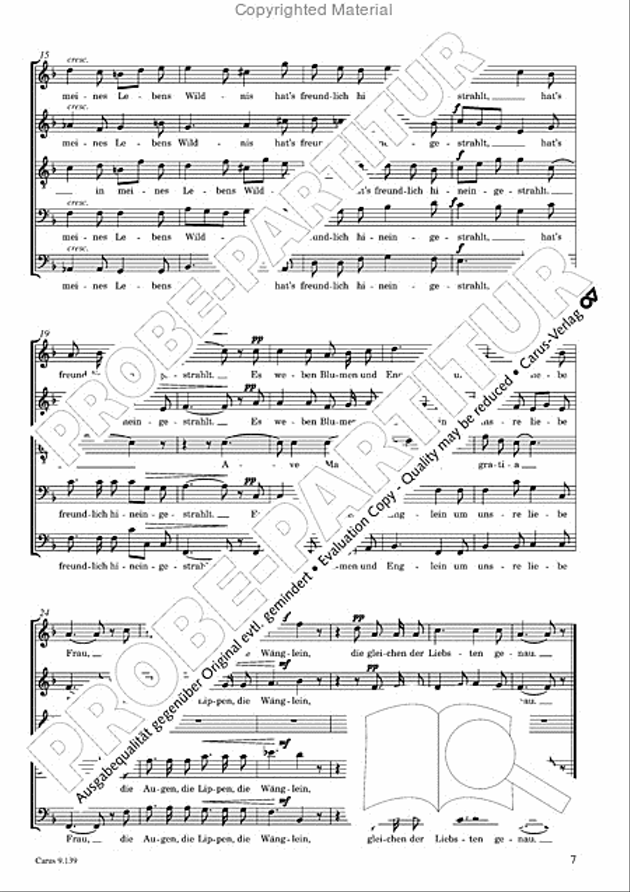 Gottwald: Five Lieder based on texts by Heinrich Heine Choir scores gallery preview page 8