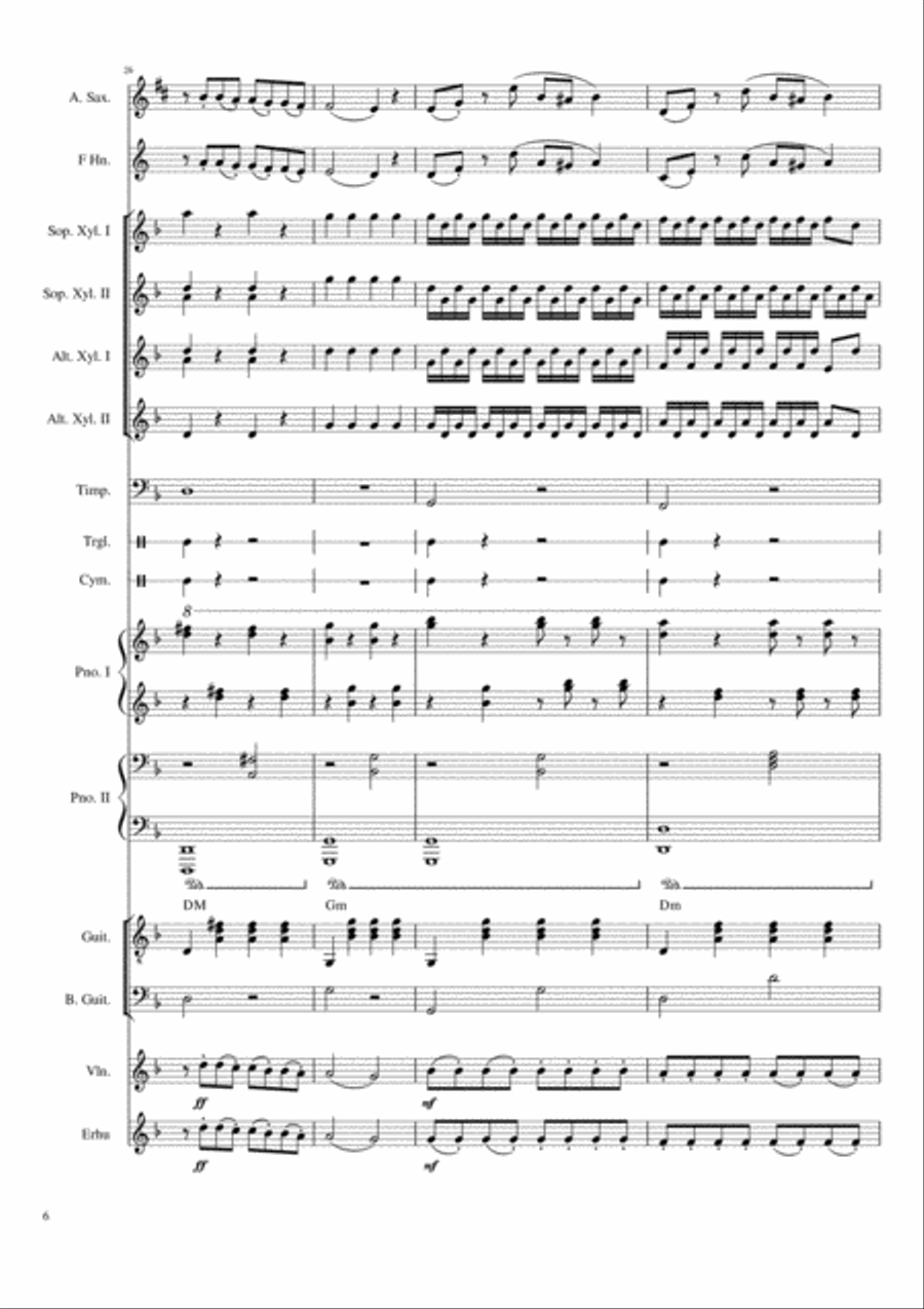La Cumparsita Large Ensemble scores gallery preview page 6
