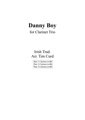 Book cover for Danny Boy for Clarinet trio