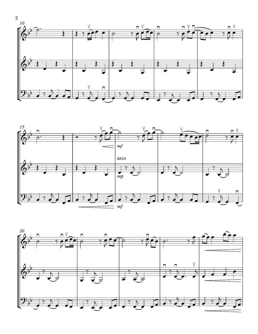 Stand By Me String Trio scores gallery preview page 2