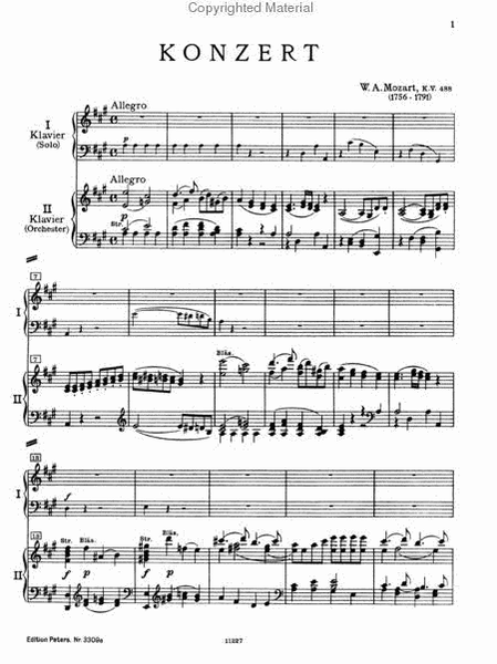 Piano Concerto No. 23 In A Major, K. 488