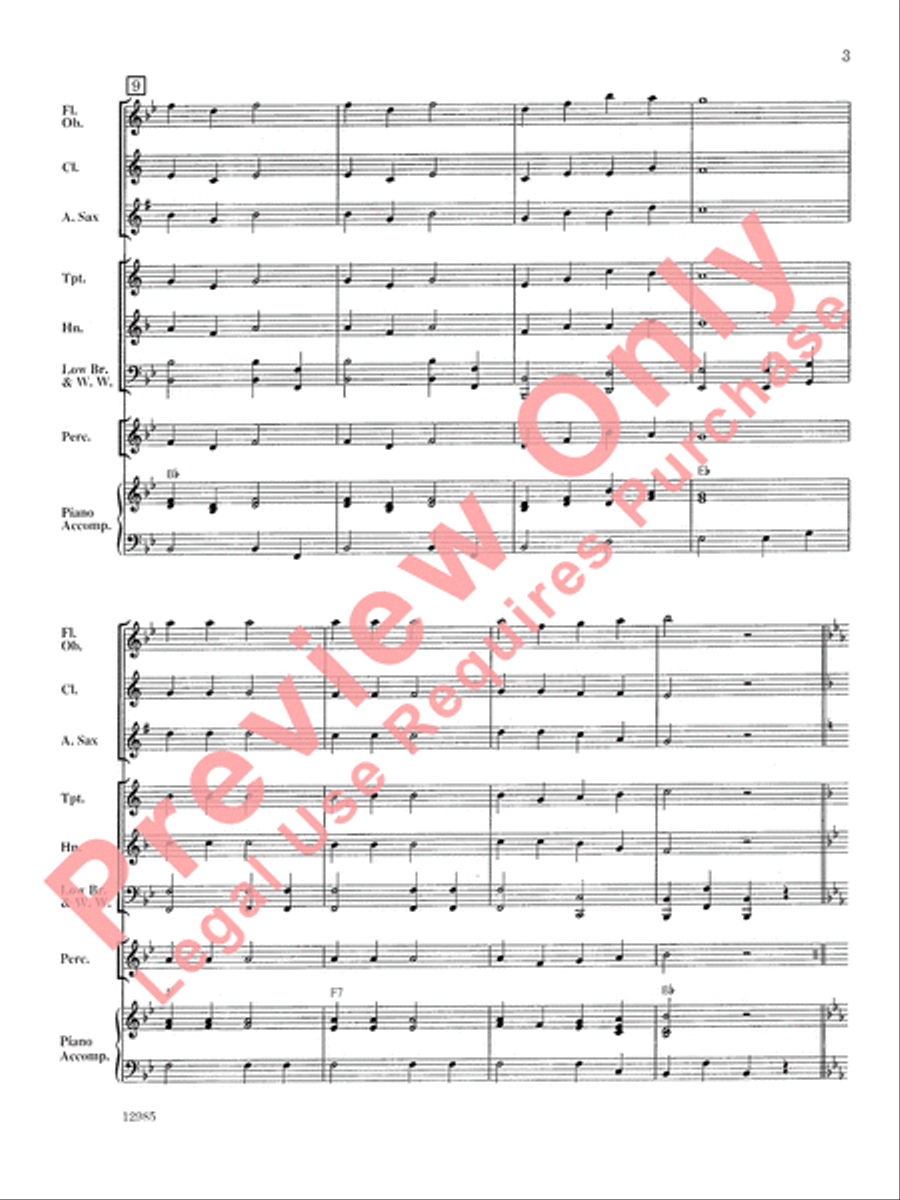 A Chanukah Festival Concert Band scores gallery preview page 4