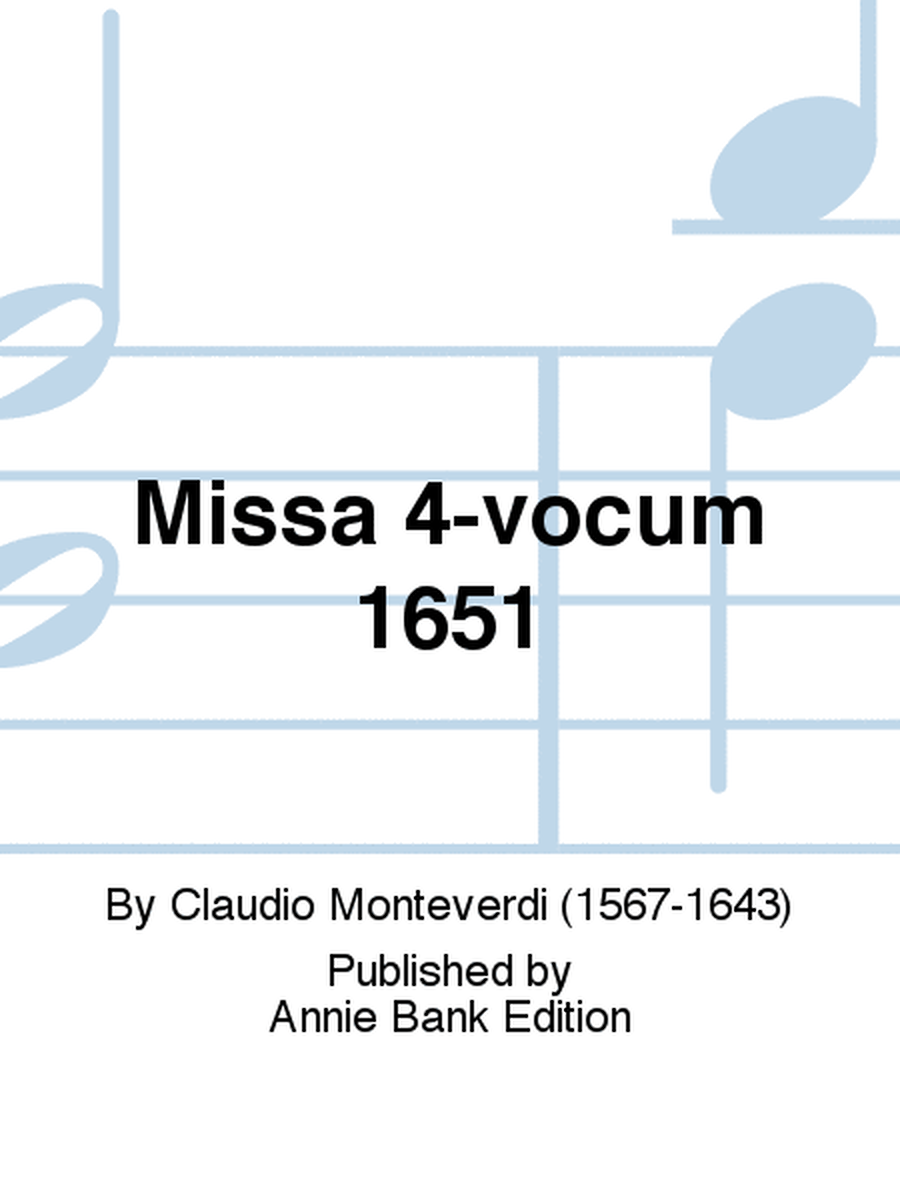 Missa 4-vocum 1651