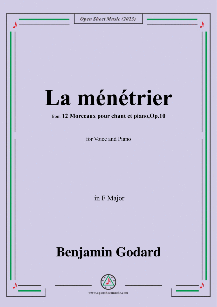 B. Godard-La ménétrier,in F Major,Op.10 No.6 Voice scores gallery preview page 1