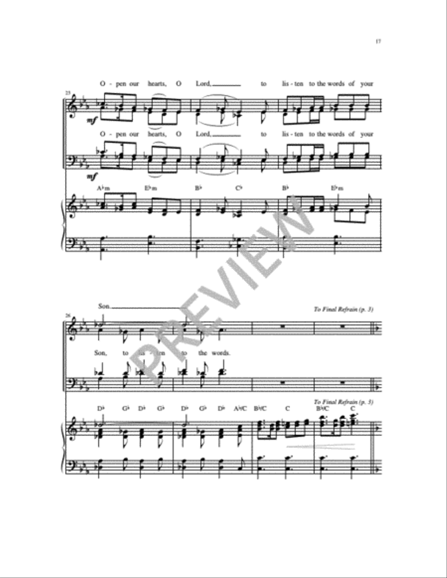 Christmas Gospel Acclamations on Gesù Bambino 4-Part scores gallery preview page 19