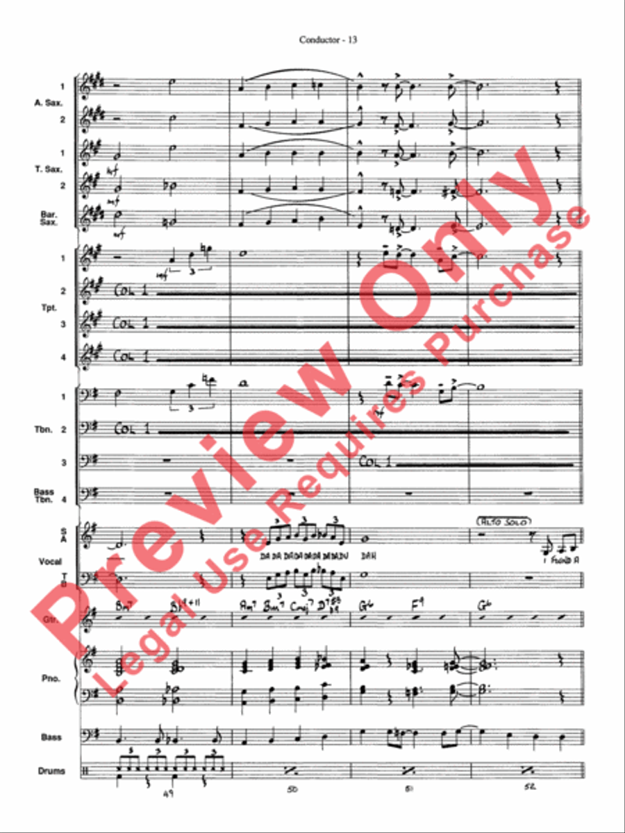 At Last Jazz Ensemble scores gallery preview page 15