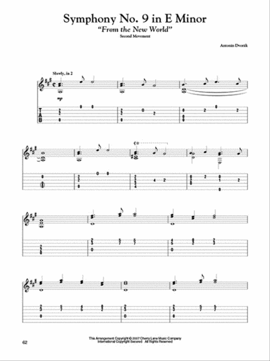Most Popular Classical Melodies for Easy Classical Guitar Acoustic Guitar scores gallery preview page 5