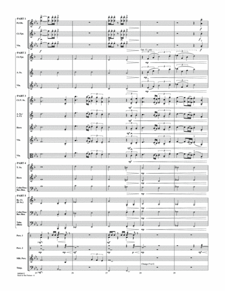 Back to the Future (Main Theme) - Conductor Score (Full Score)
