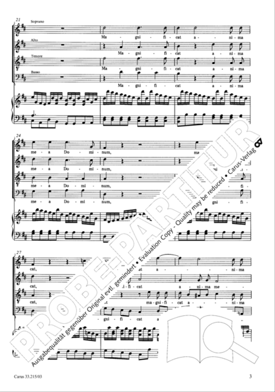 Magnificat Magnificat 4-Part scores gallery preview page 4