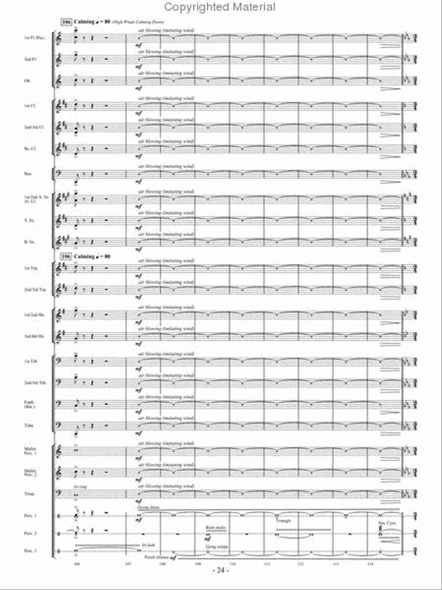 From the Eye of the Storm Concert Band scores gallery preview page 23
