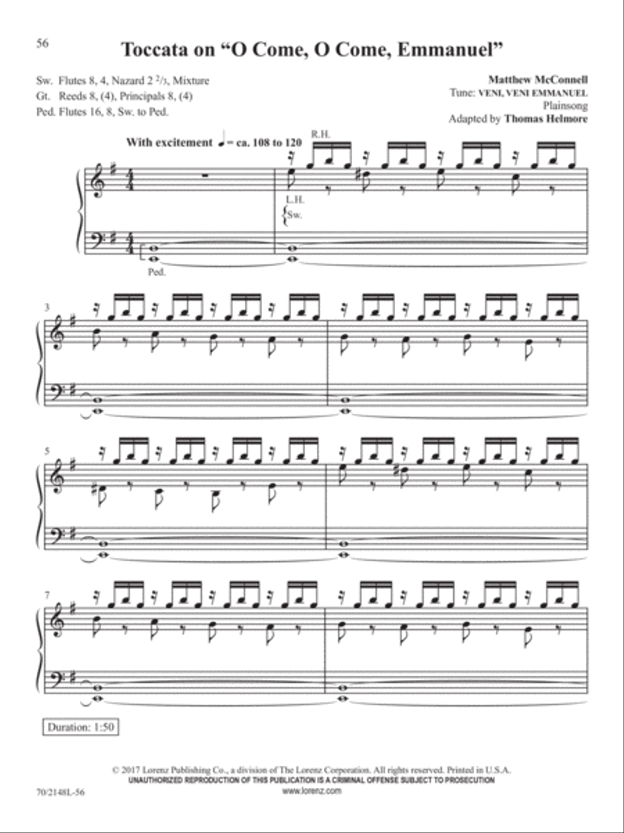 Easy Organ Library, Vol. 64 Organ Solo scores gallery preview page 20