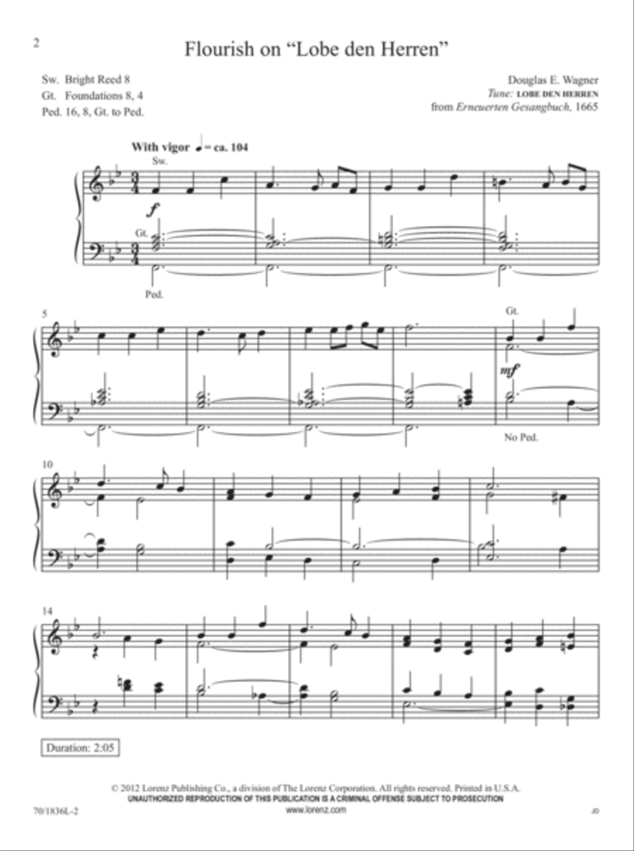 Easy Organ Library, Vol. 54 Organ scores gallery preview page 2
