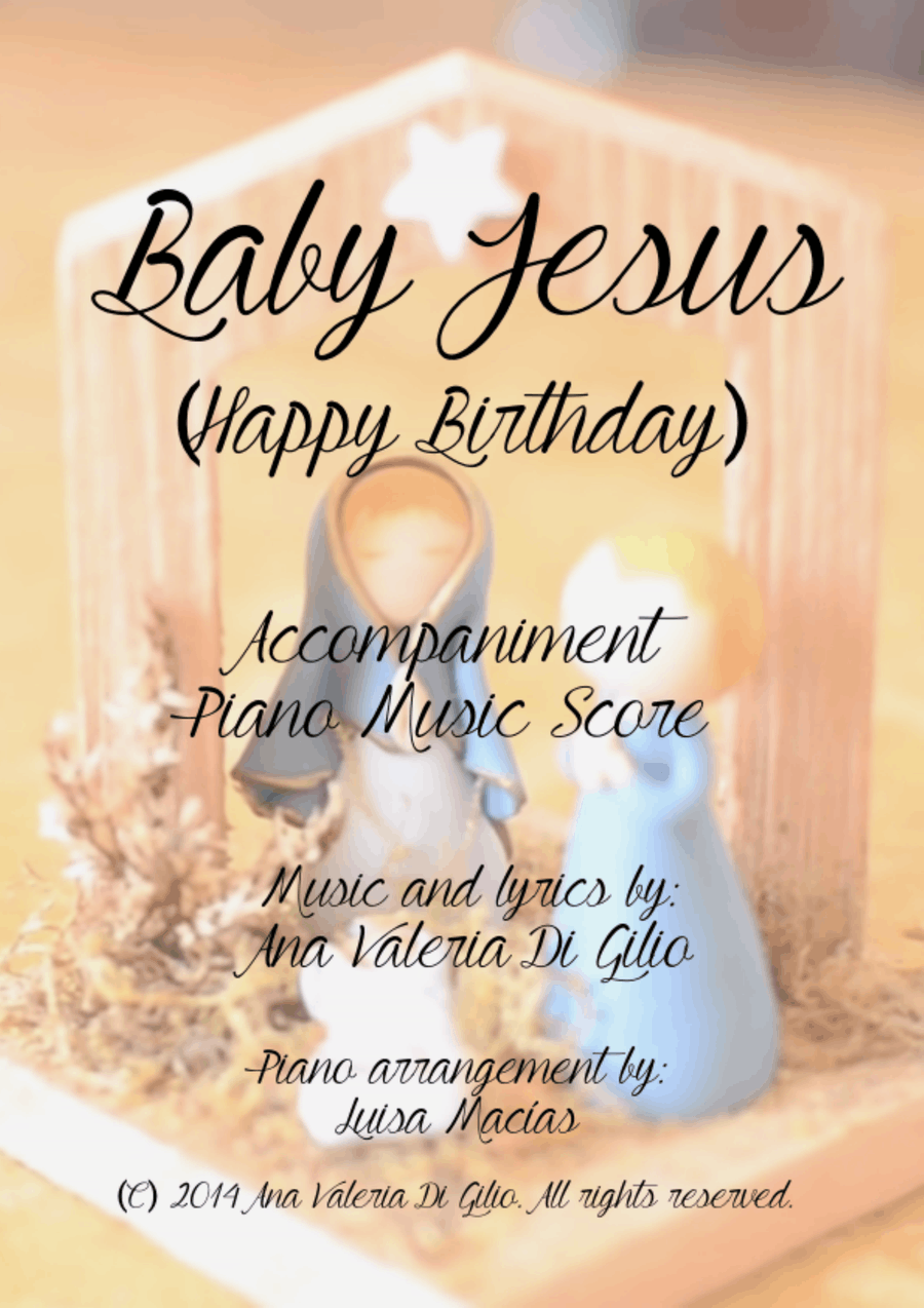 BABY JESUS (Happy Birthday) - Accompaniment Piano Piano Solo scores gallery preview page 1