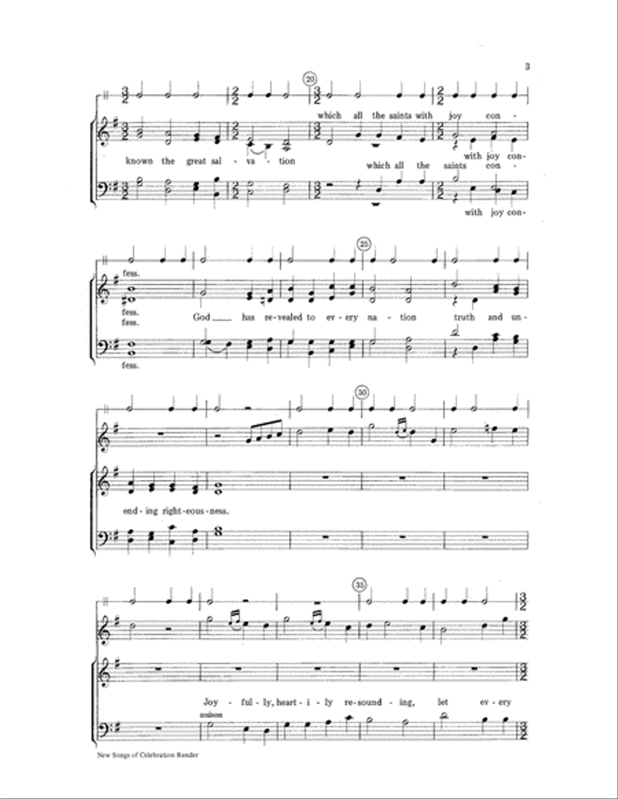 New Songs of Celebration Render Choir scores gallery preview page 3