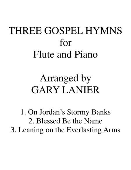 THREE GOSPEL HYMNS (Duets Flute & Piano) image number null