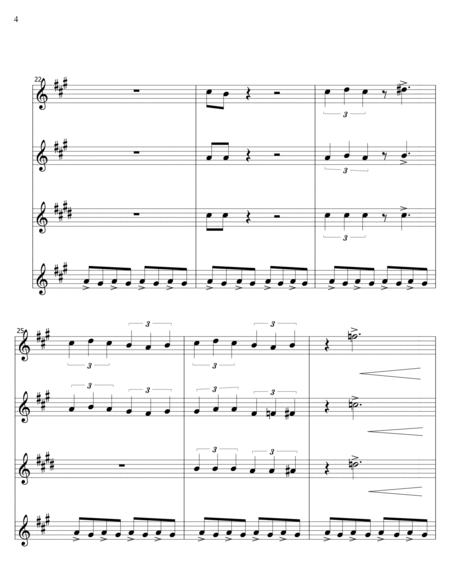 Fantasia on God Rest You Merry - Clarinet Quartet 1 image number null