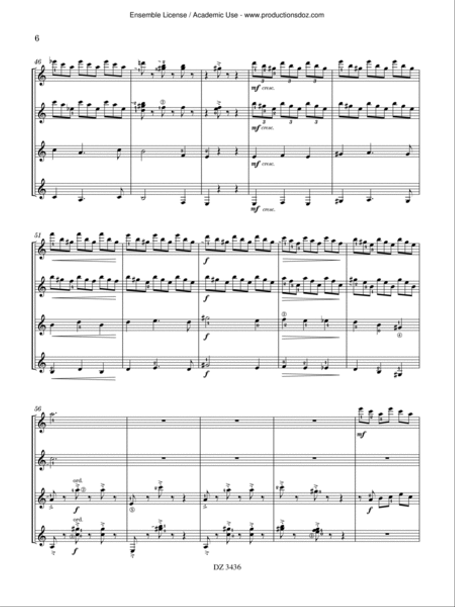 La java des rétros La java des rétros Guitar Ensemble scores gallery preview page 6