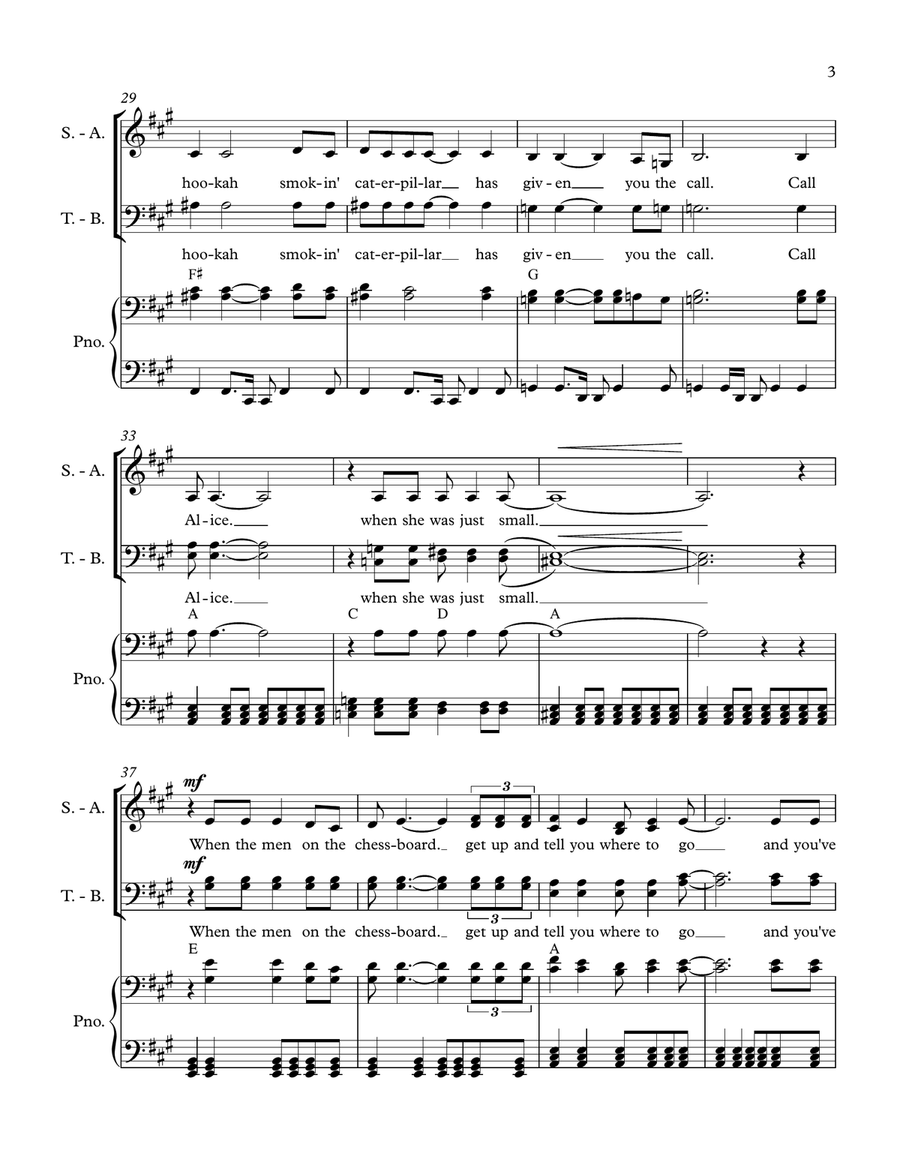 White Rabbit 4-Part scores gallery preview page 3