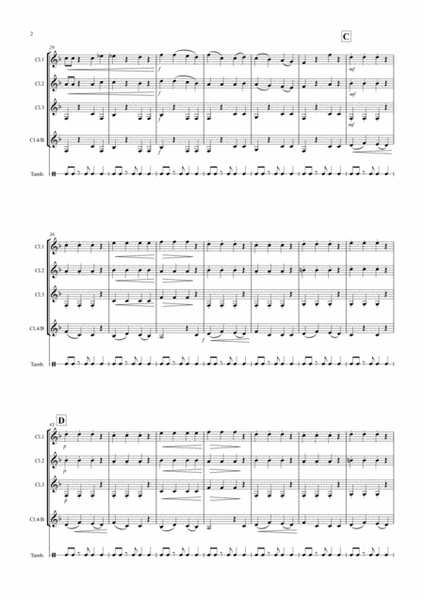 Little Tango for Beginning Clarinet Quartet image number null