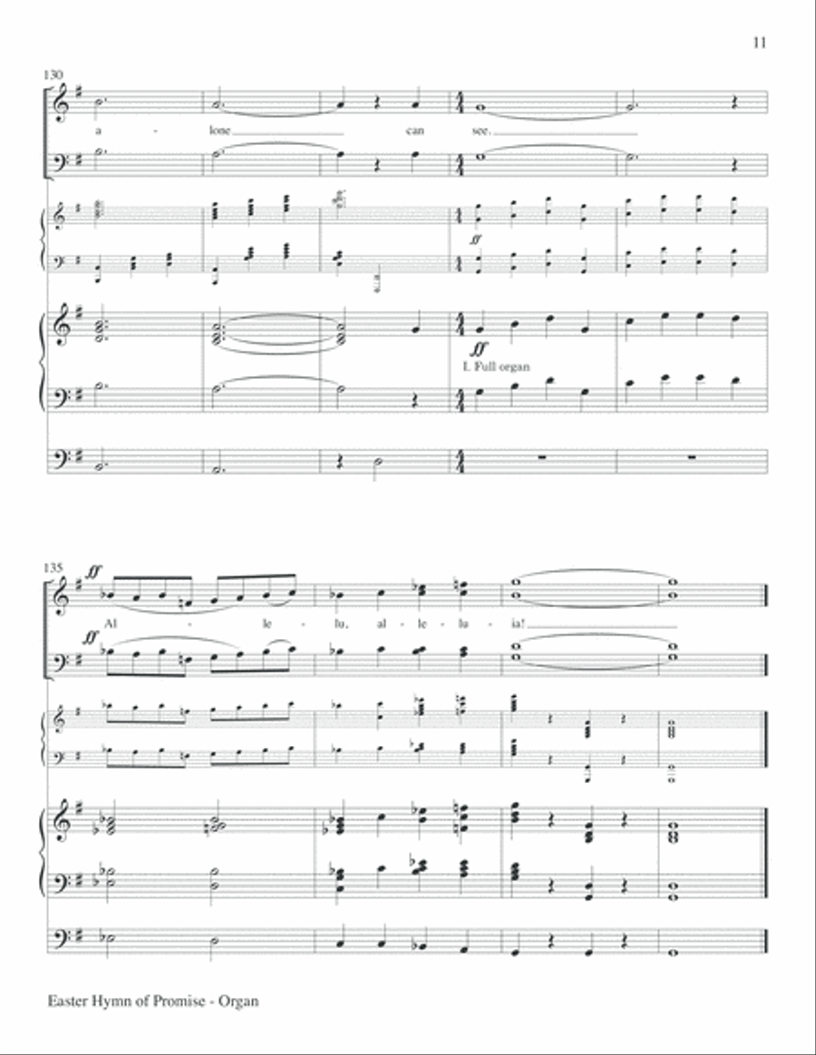 Easter Hymn of Promise Choir scores gallery preview page 11