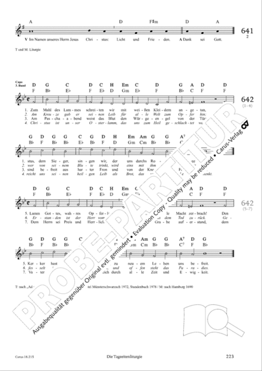 Gitarrenbuch zum Gotteslob Guitar scores gallery preview page 207