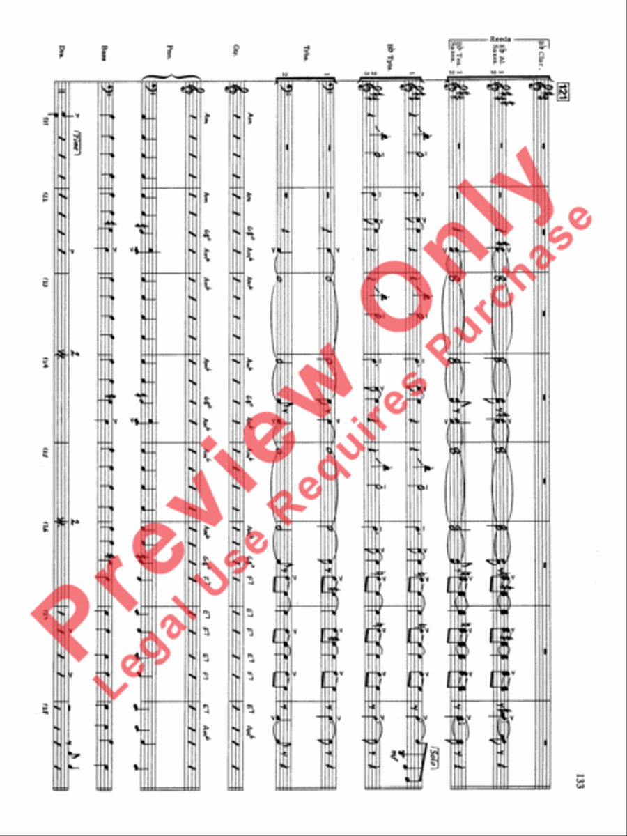 Original Big Band Sounds Big Band scores gallery preview page 134
