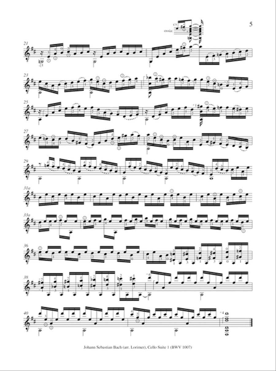 Johann Sebastian Bach - Cello Suite 1 Cello scores gallery preview page 6