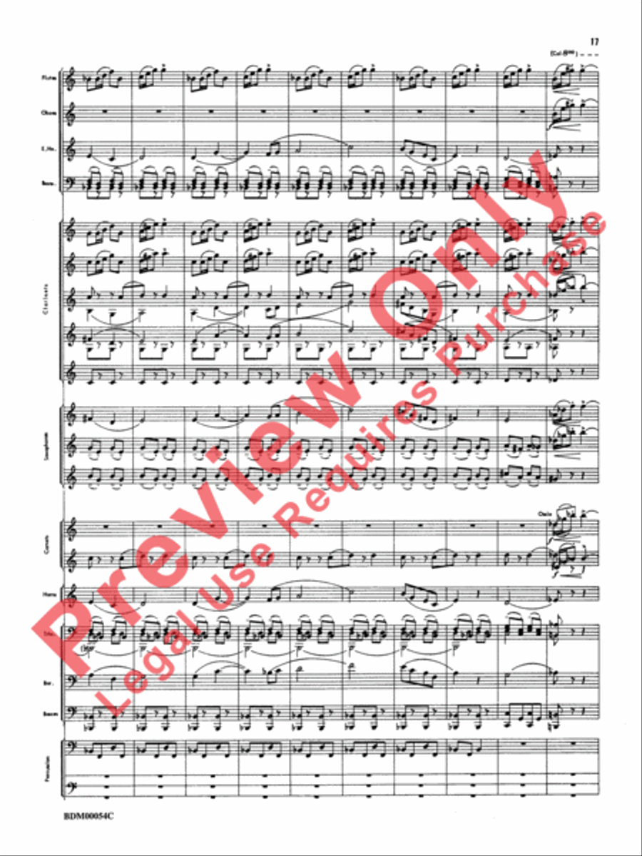 Symphonic Suite Concert Band scores gallery preview page 20