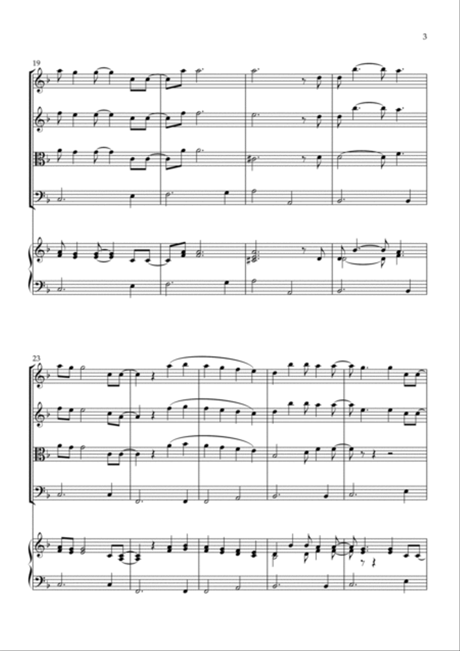 Slipping Through My Fingers String Quartet scores gallery preview page 3