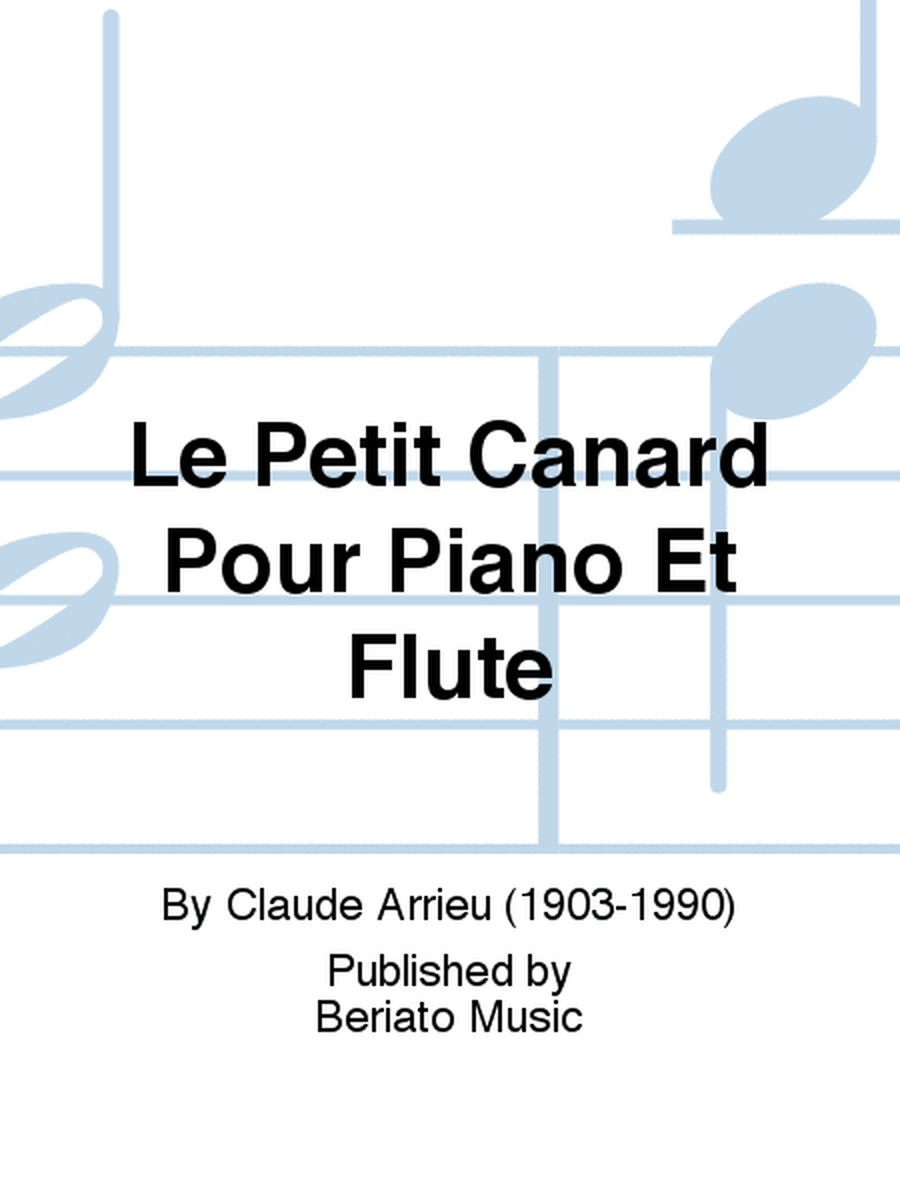 Le Petit Canard Pour Piano Et Flûte