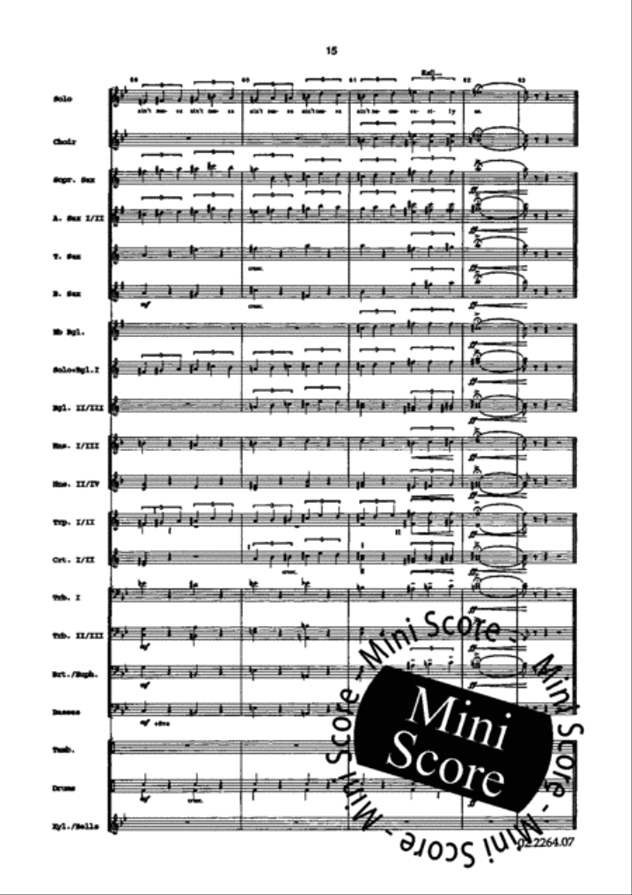 Two Songs from Porgy and Bess Fanfare Band scores gallery preview page 19