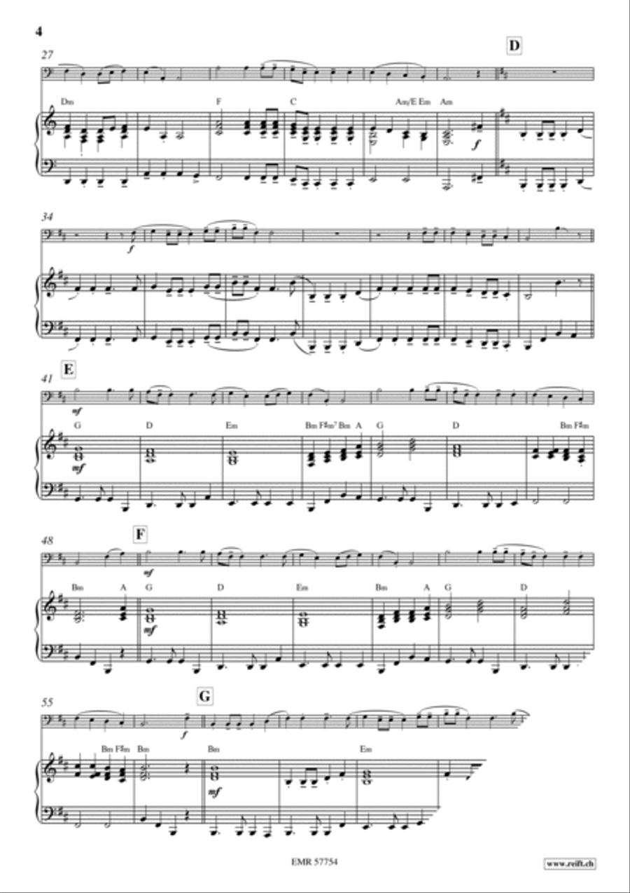 Wellerman Piano Accompaniment scores gallery preview page 6