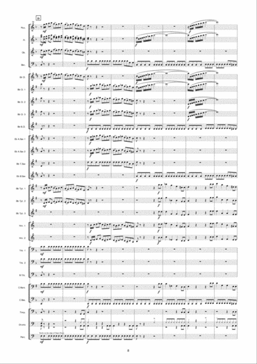 Fratelli Chase (From The Goonies) Concert Band scores gallery preview page 9